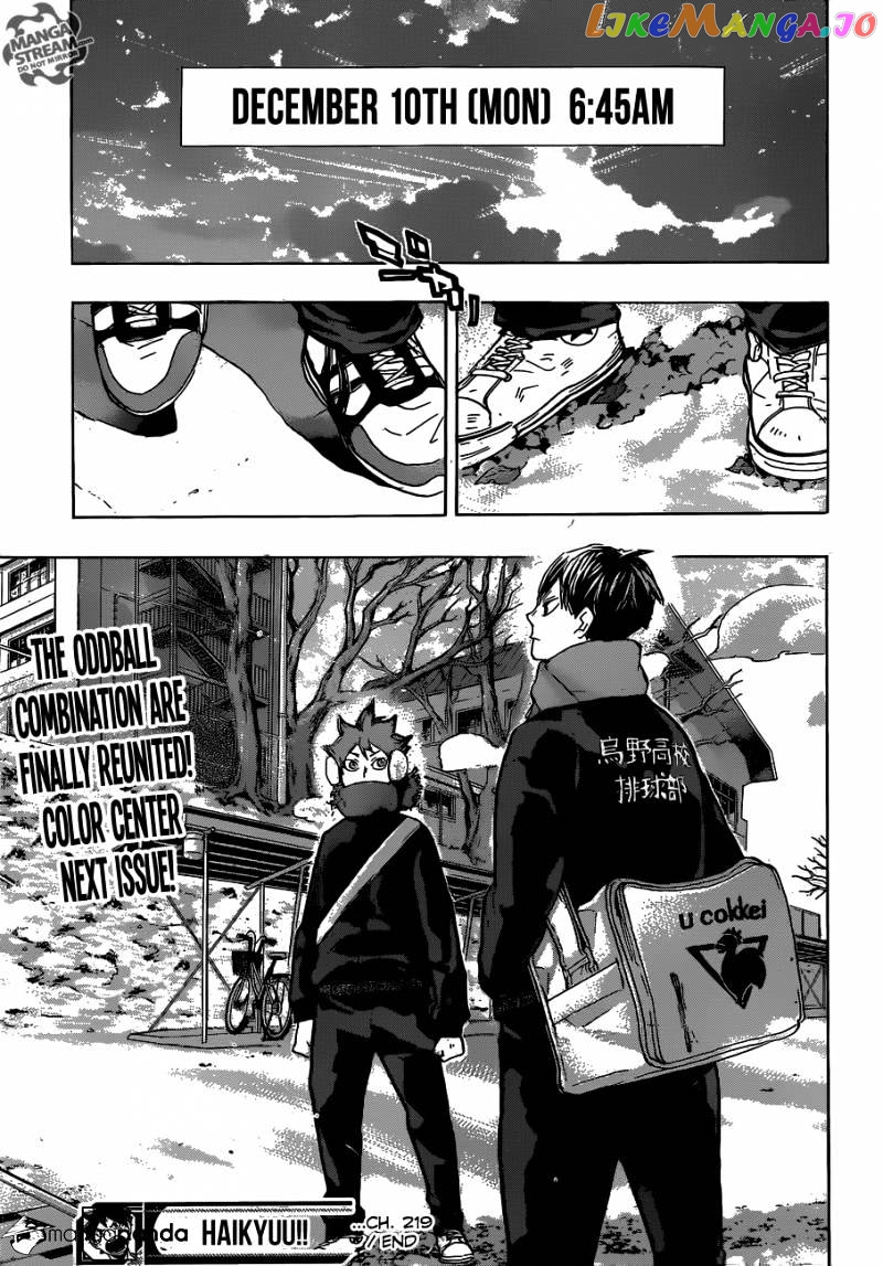 Haikyuu!!, Chapter 219 image 19
